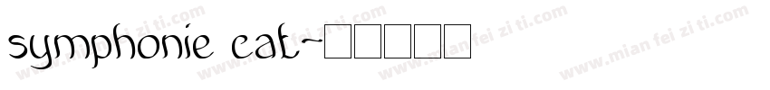 symphonie cat字体转换